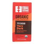Equal Exchange Organic Chocolate Bar - Very Dark, 2.8 Oz (Case of 12)