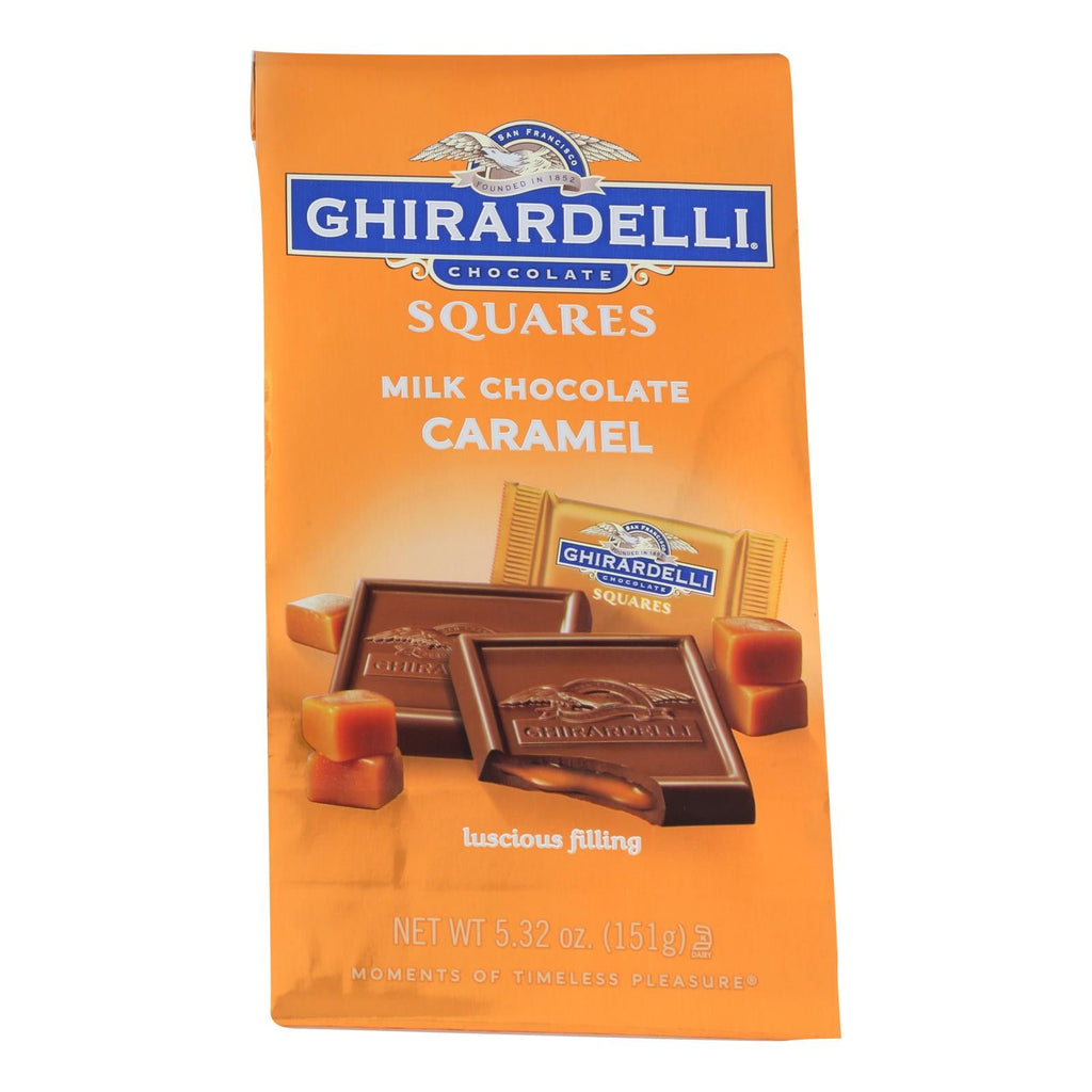 Ghirardelli Milk Chocolate Caramel Squares, 5.32 oz (Case of 6)