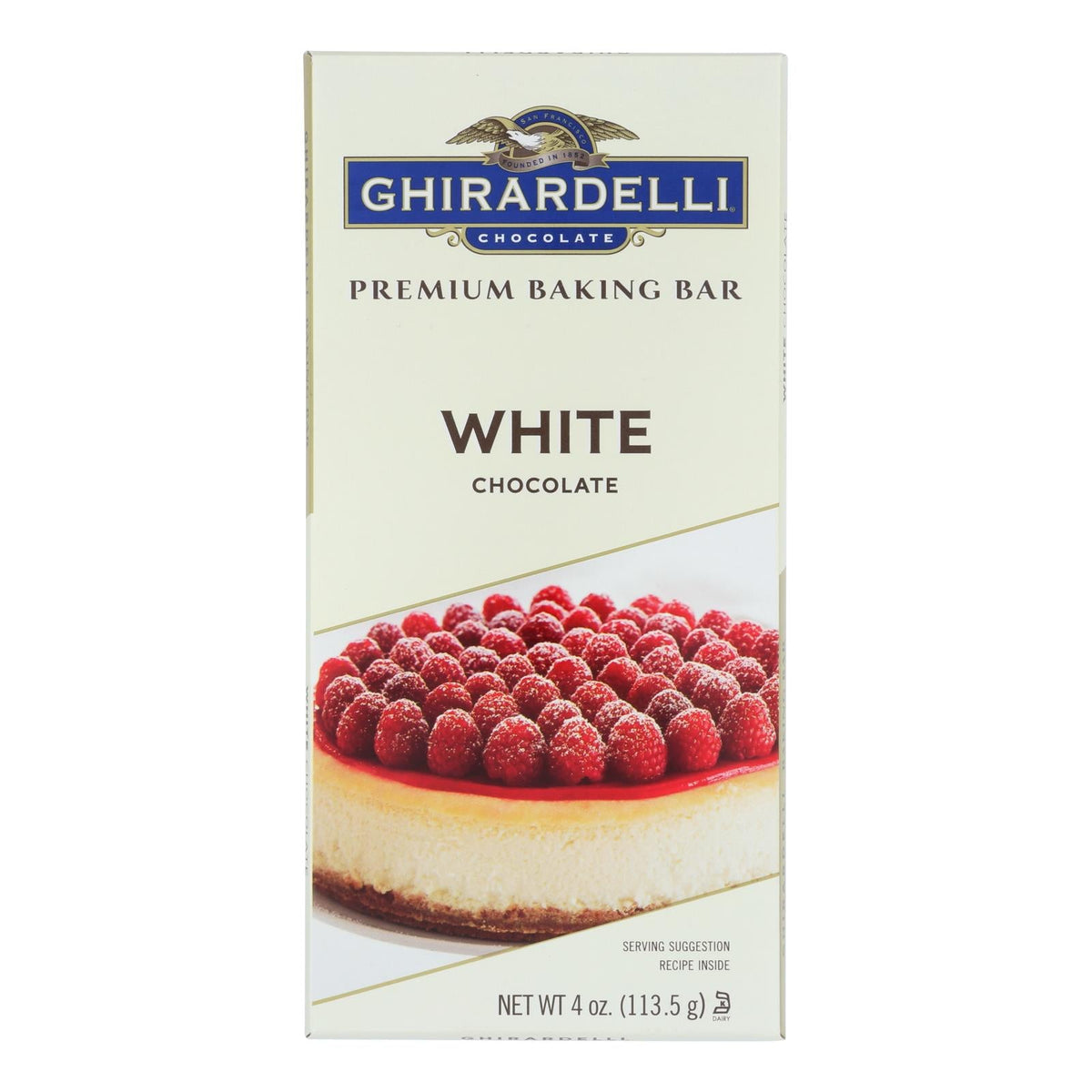 Ghirardelli White Chocolate Premium Baking Bar, 4 oz (Case of 12)