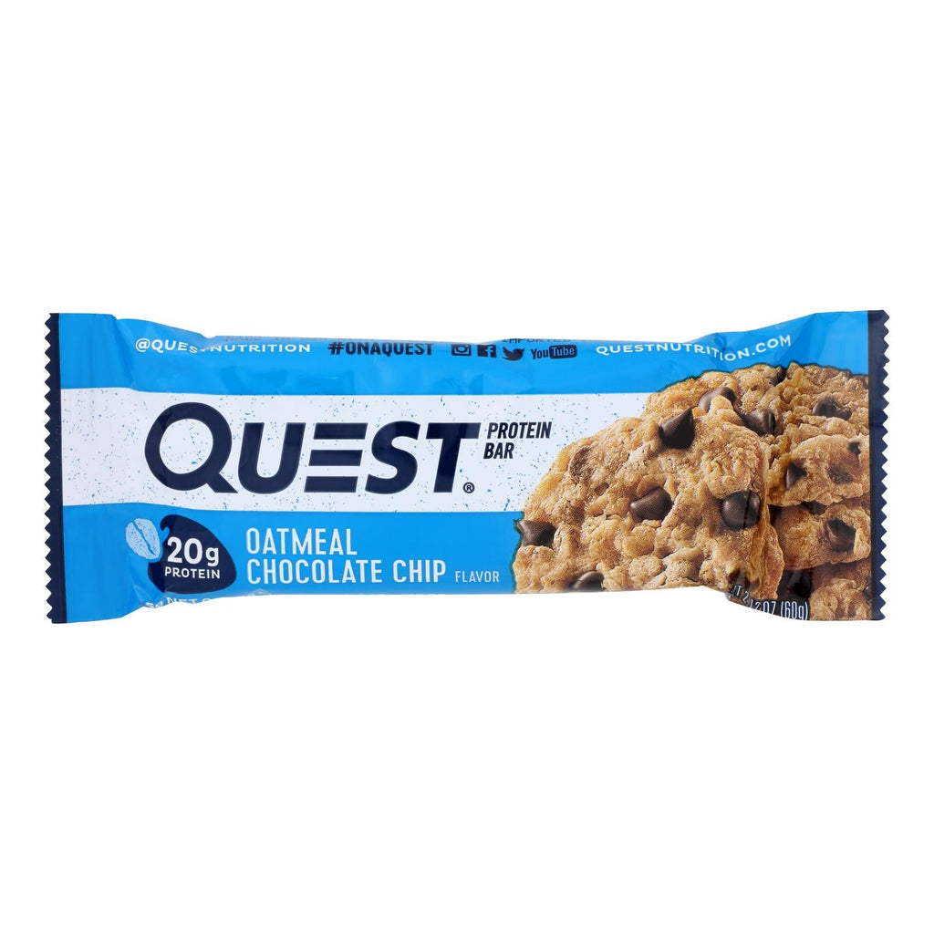 Quest Bar Oatmeal Chocolate Chip, 2.12 oz (Case of 12)