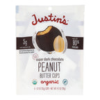 Justin's Dark Chocolate Peanut Butter Cups, 4.2 oz (Case of 6)