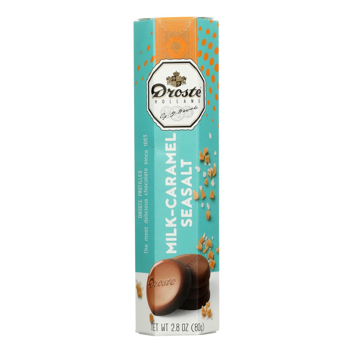 "Droste Pastille Caramel Sea Salt - 2.8 Oz, Case Of 12"