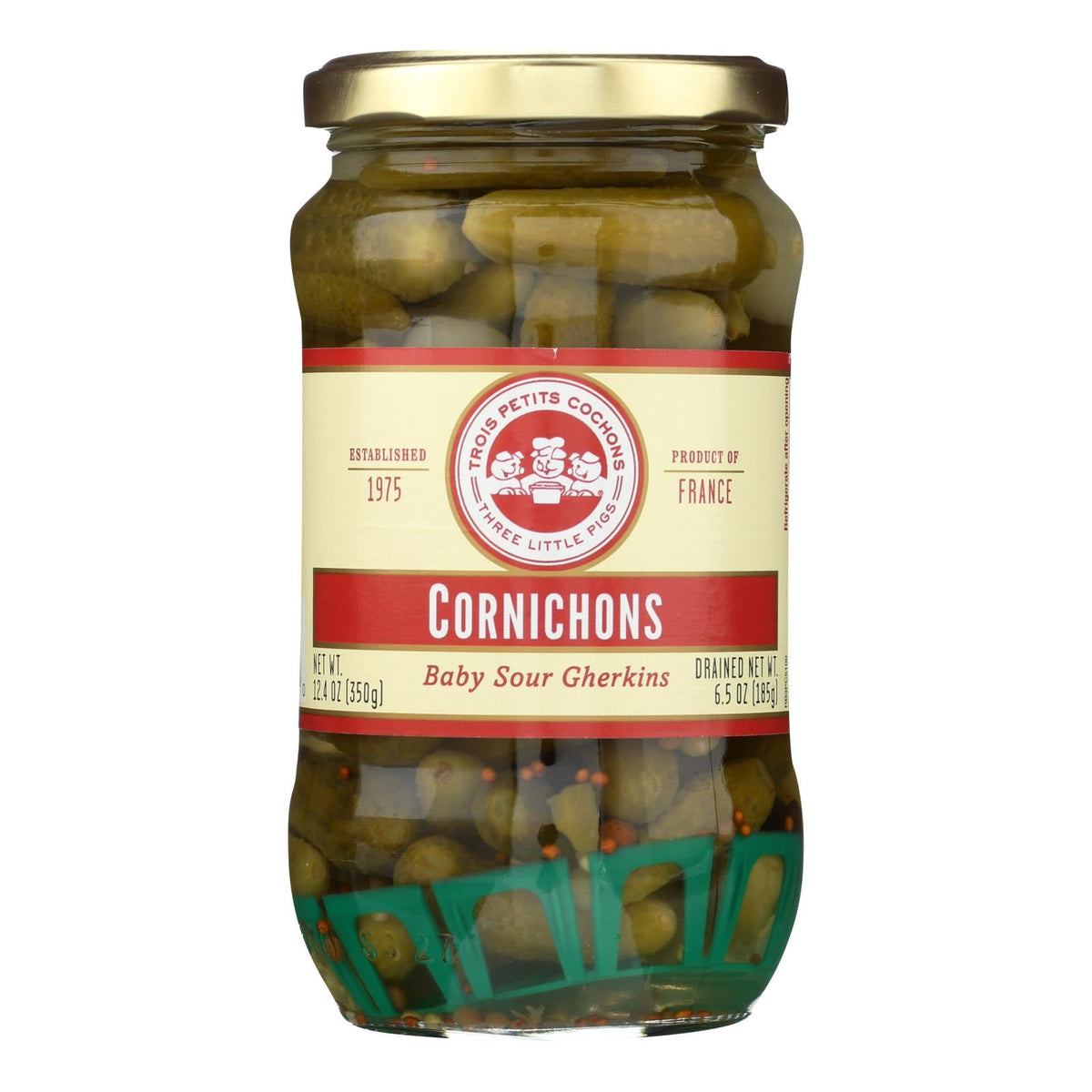 Trois Petits Cochons Cornichons, Case of 12 - 12.4 Ounces