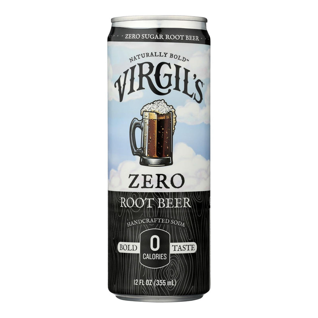 Virgil's Zero Sugar Root Beer, 4 x 12 fl oz (Case of 6)