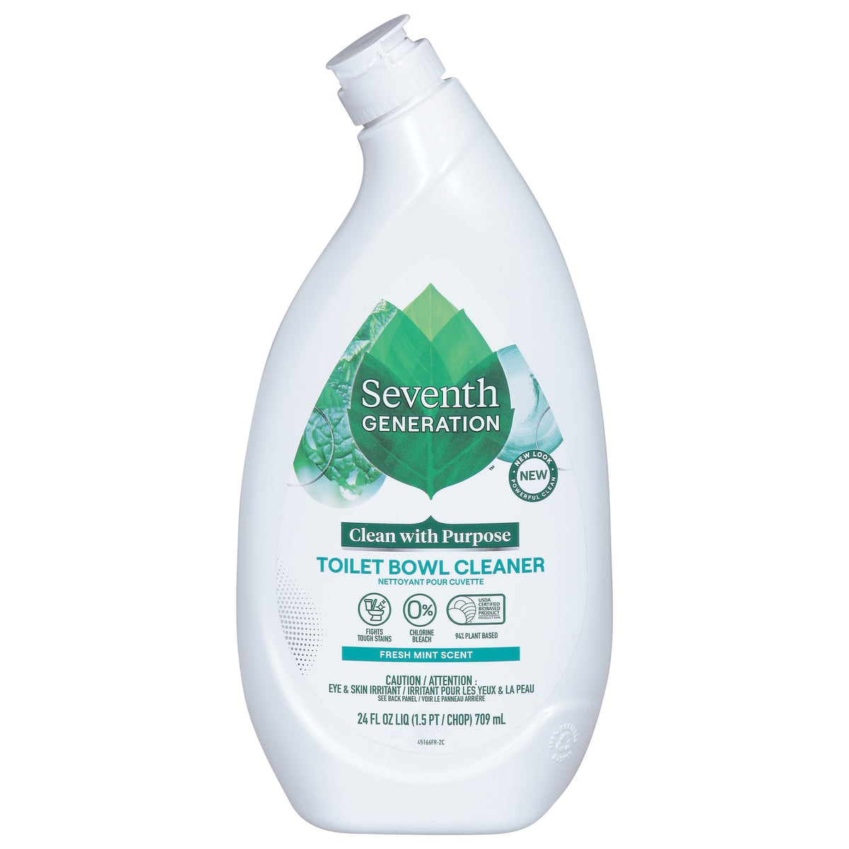 Seventh Generation Cleaner Toilet Bowl Mint - 24 Fluid Ounces (Case of 4)