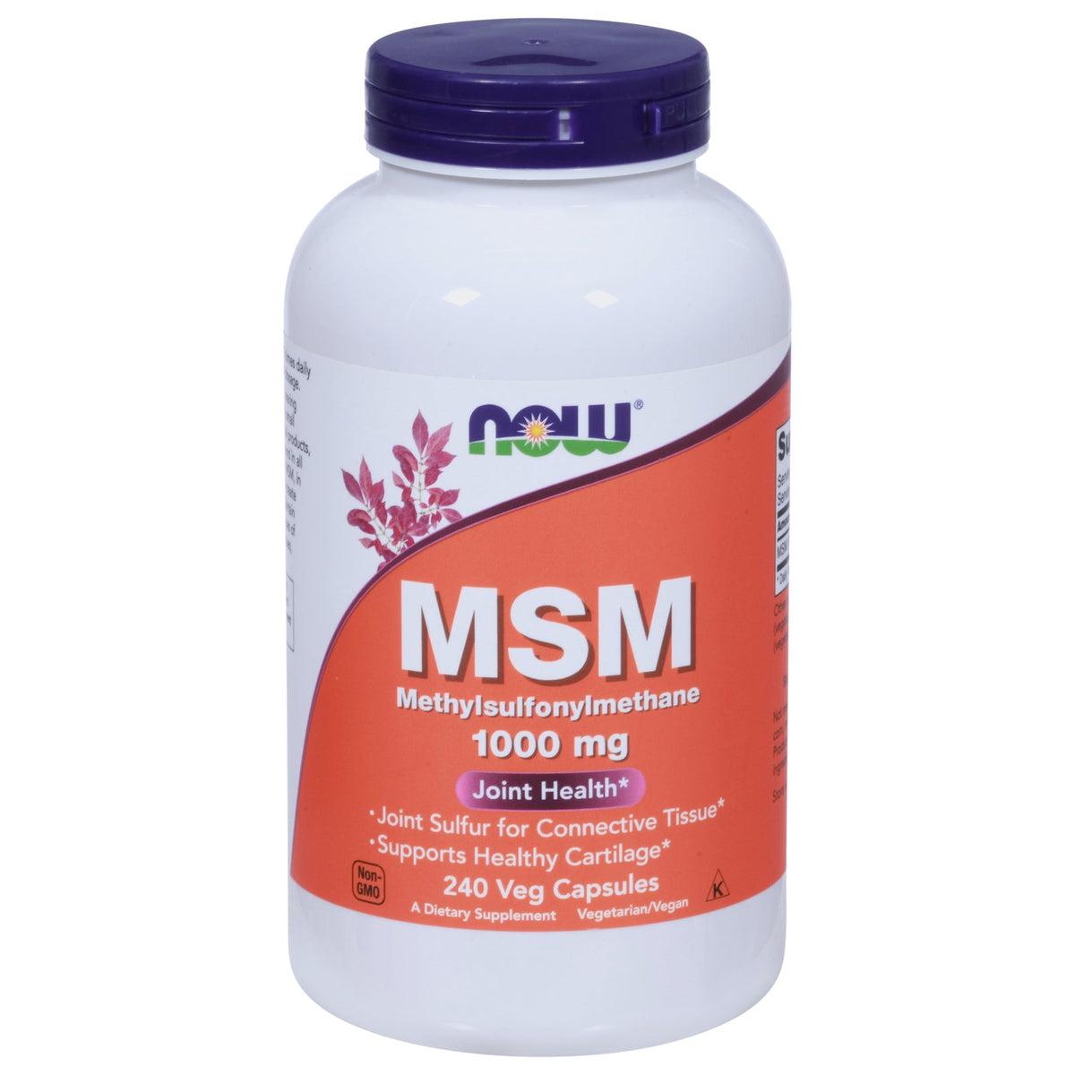 Now Foods Methylsulfonylmethane 1000mg - 1 Pack of 240 Vegetarian Capsules