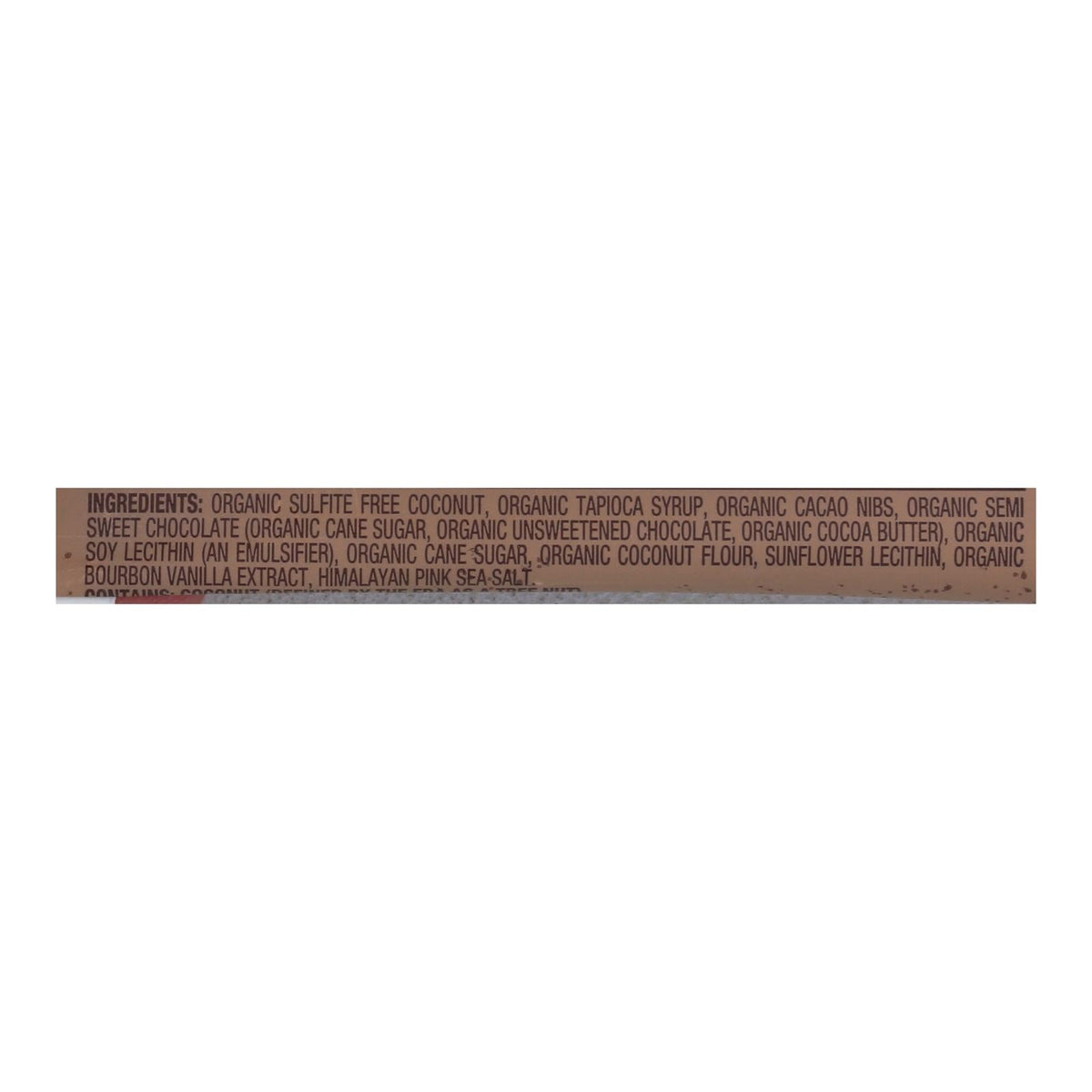 Jennies Organic Cacao Powder Coconut Bar, 1.5 oz (Case of 12)