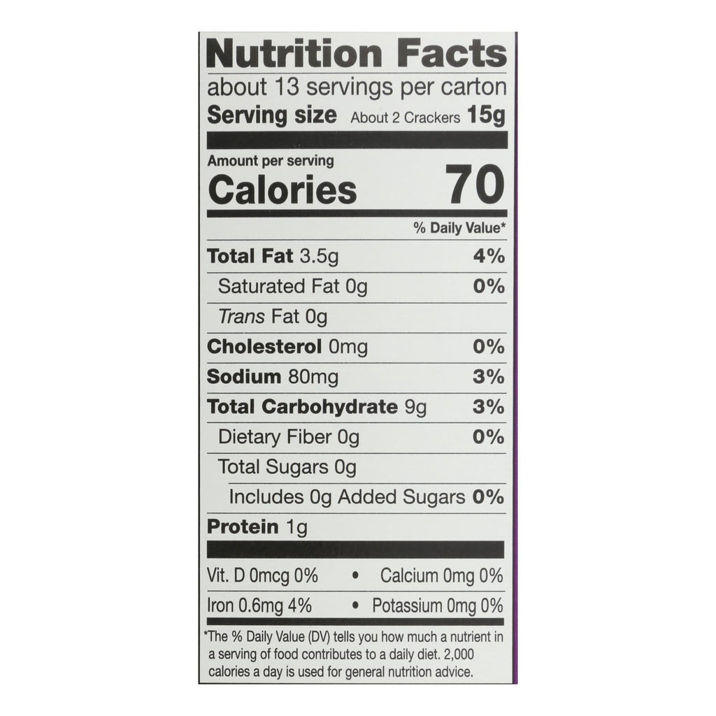 Miltons Cracker Crispy Sea Salt (Pack of 8 6.8oz)