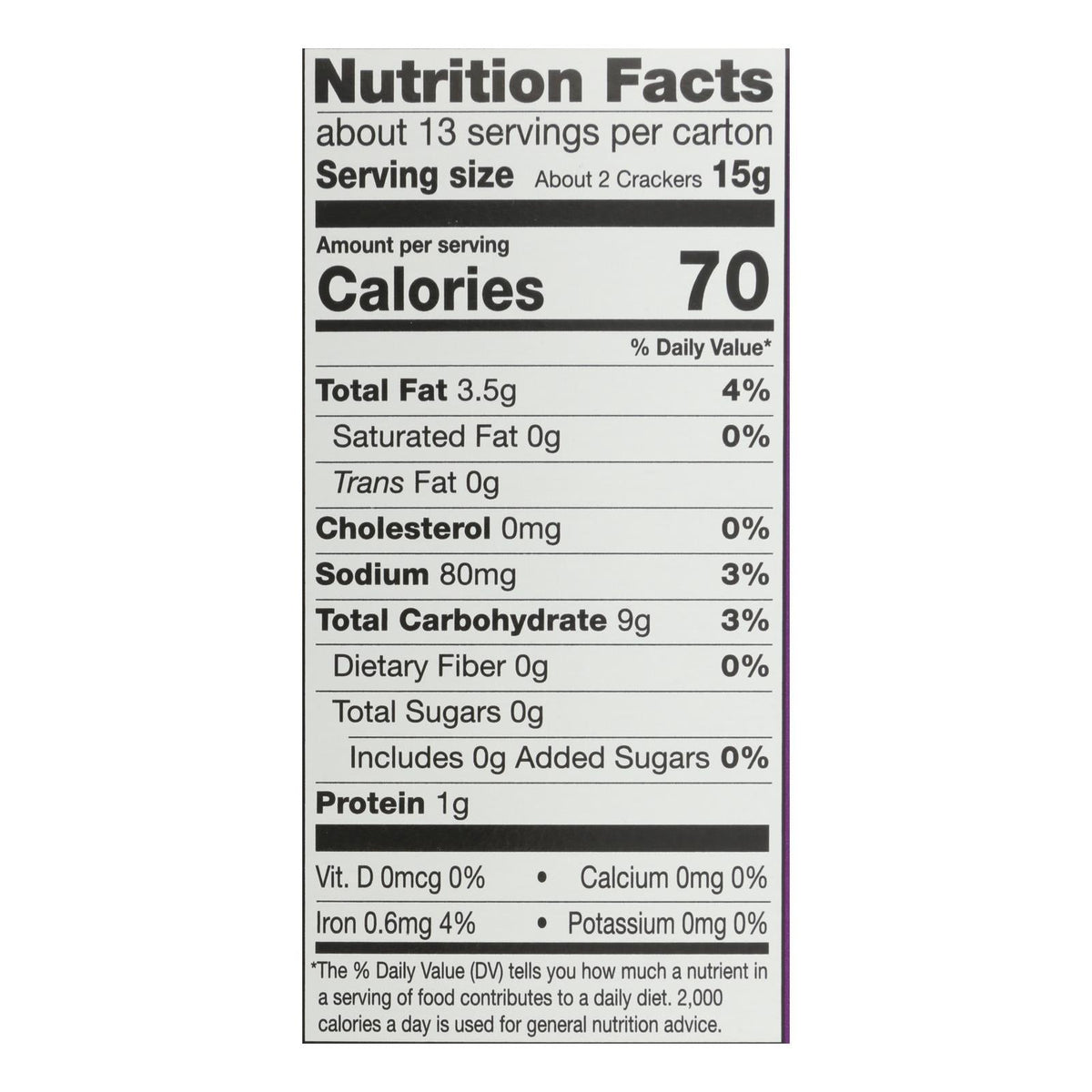 Miltons Cracker Crispy Sea Salt (Pack of 8 6.8oz)