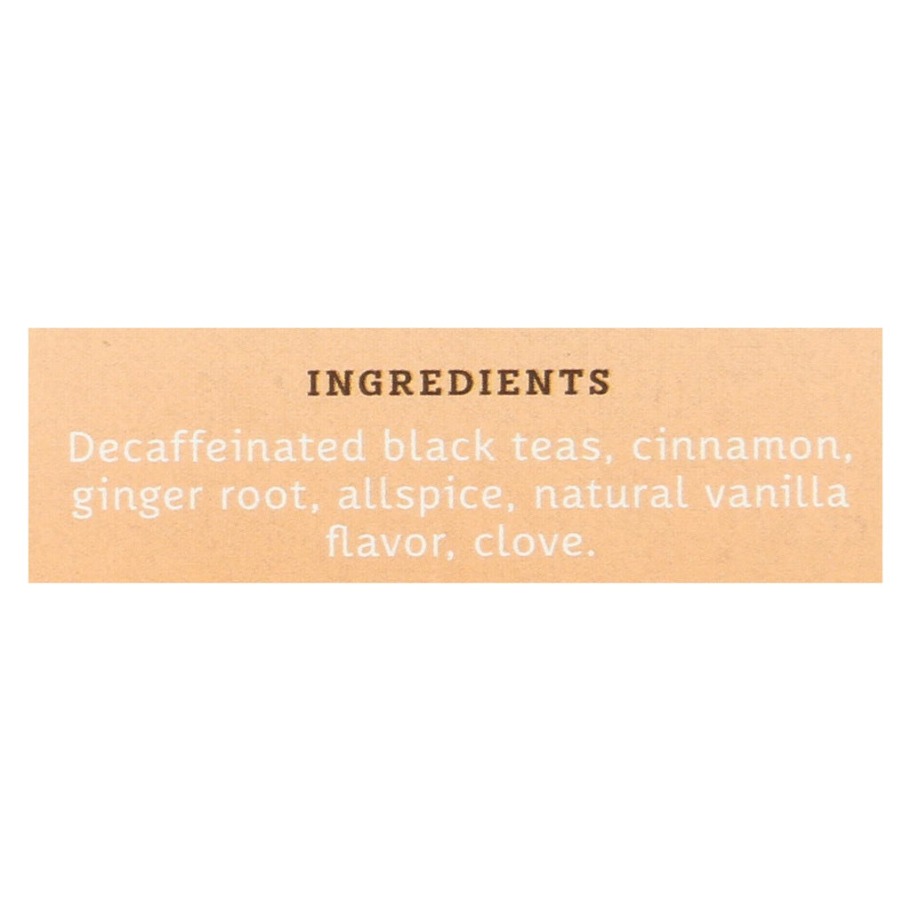 Stash Tea Vanilla Chai Decaf Tea - 6 Case Of 18 Ct