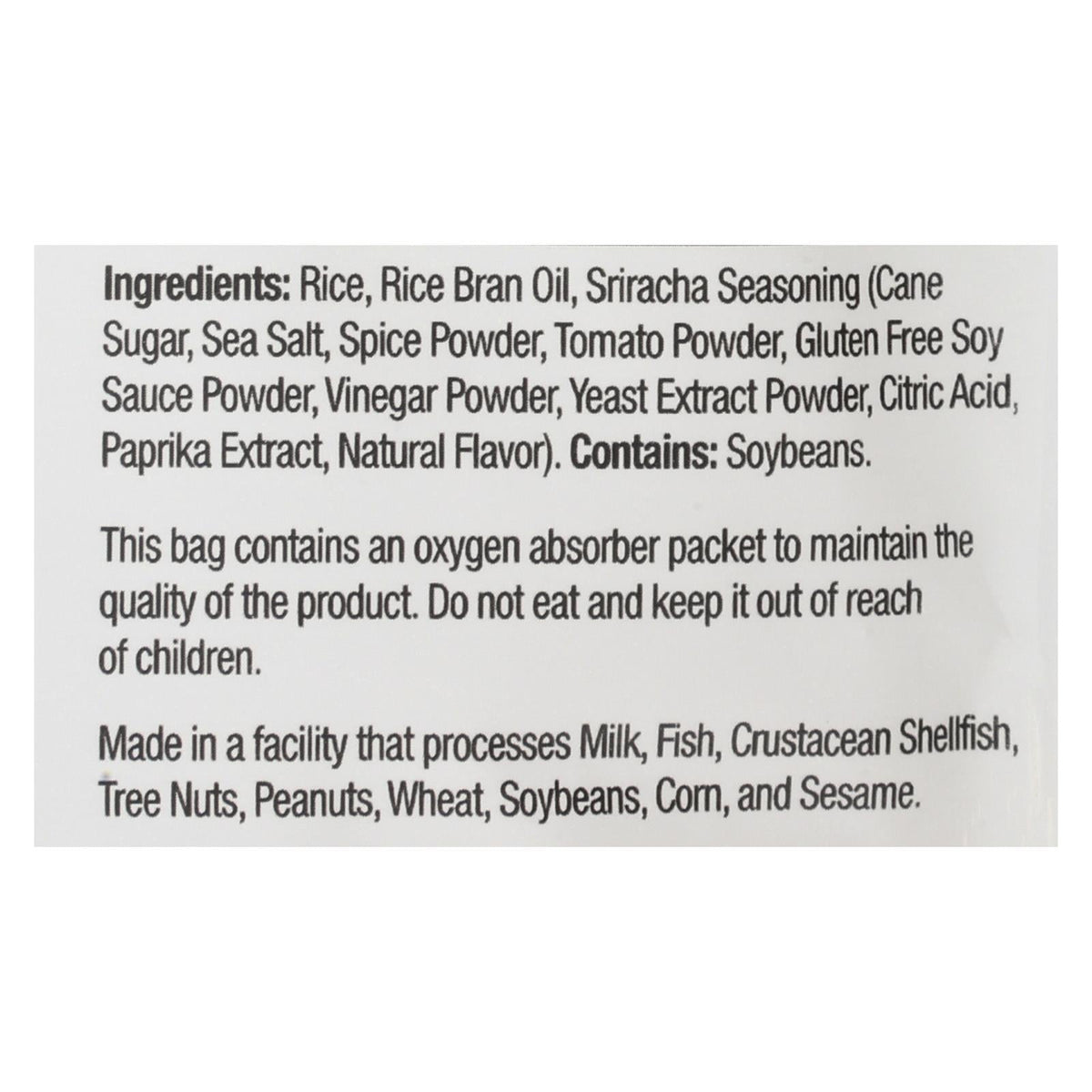 Sun Tropics Sriracha Mochi Rice Bites, 3.5 oz (Case of 12)