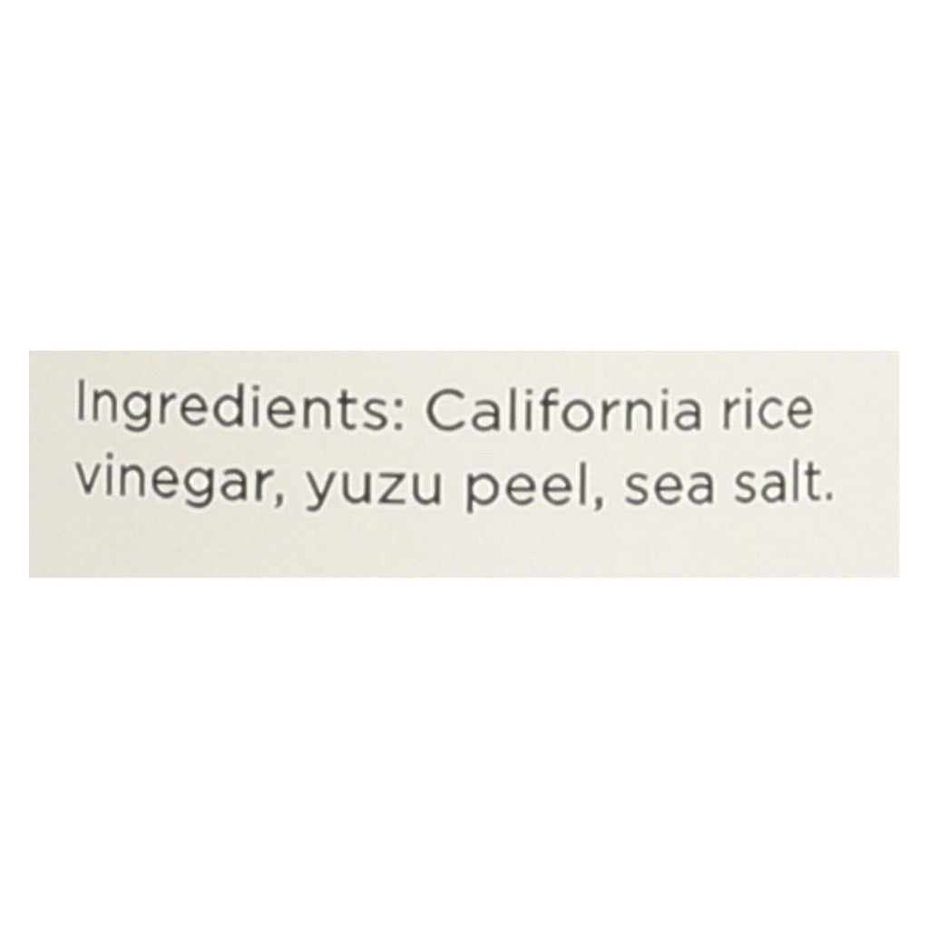 O Olive Oil California Yuzu Rice Vinegar, 10.1 fl oz (Case of 6)