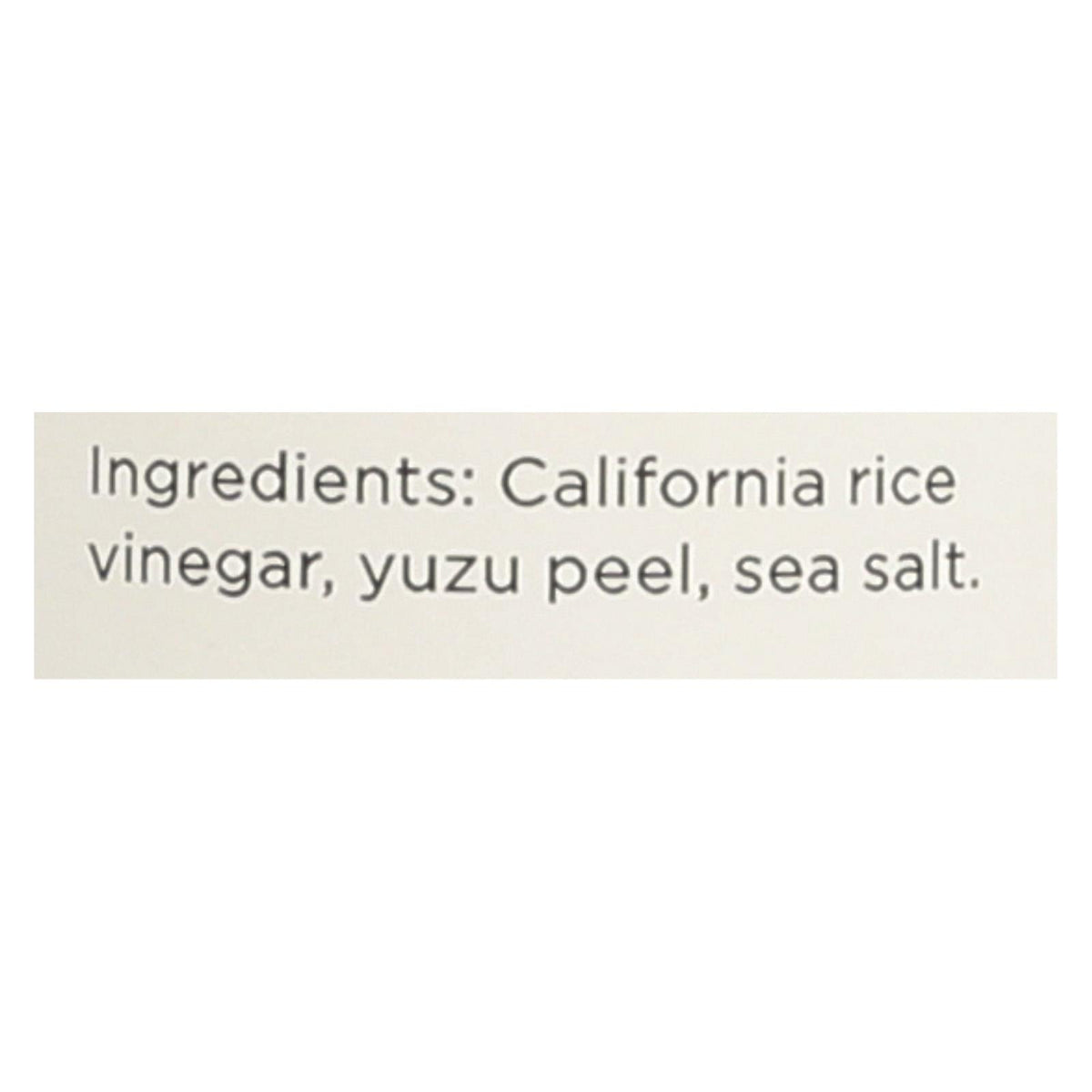 O Olive Oil California Yuzu Rice Vinegar, 10.1 fl oz (Case of 6)