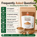 Organic Nutmeg Powder – For Béchamel, Eggnog & Baking