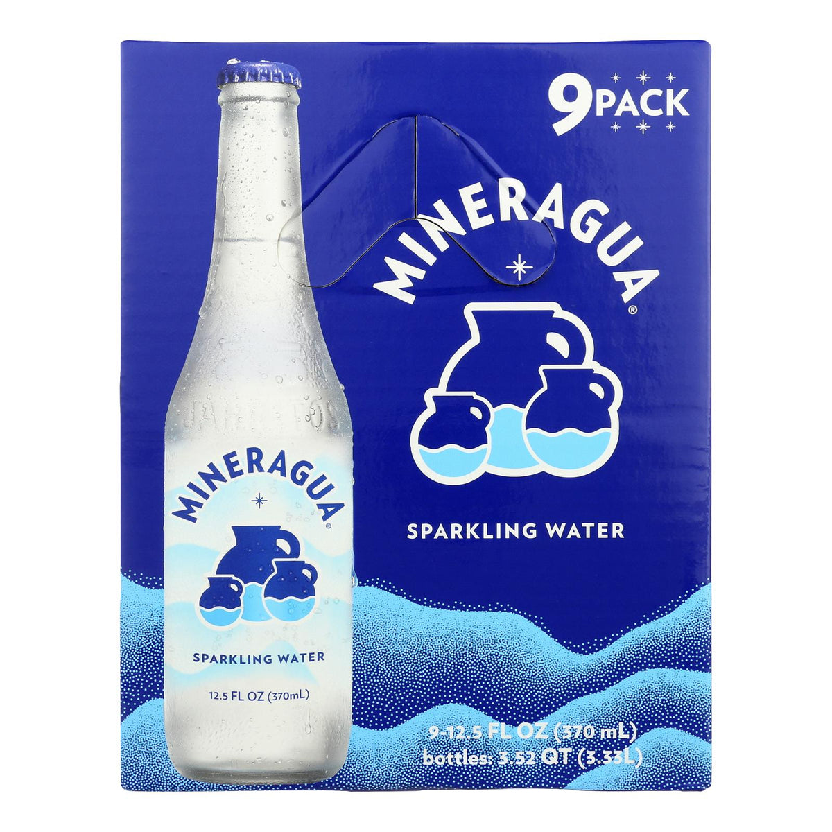 Mineragua Plain Sparkling Water, 9 x 12.5 oz