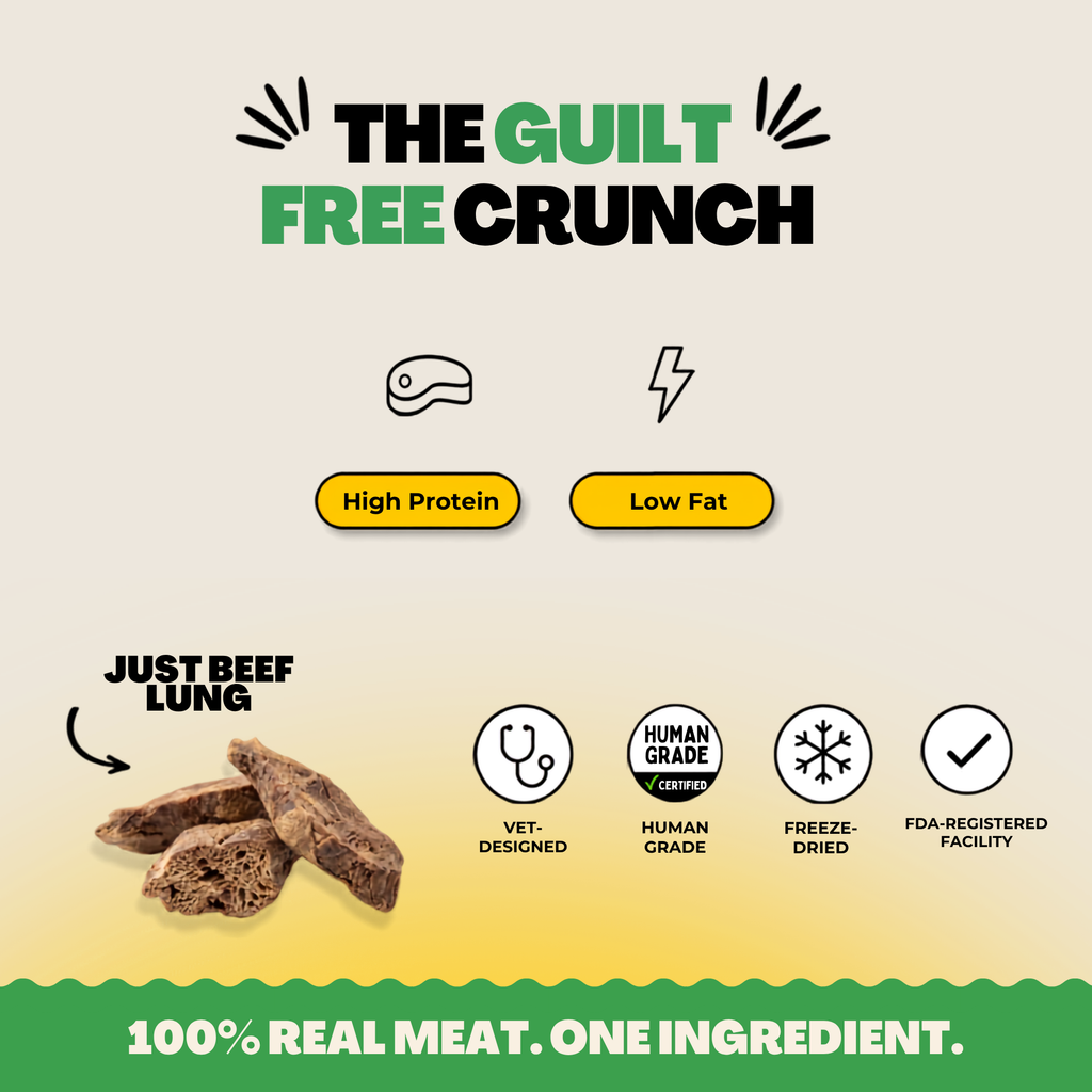 Freeze-Dried Beef Lung for Dogs