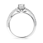 14k white gold 5/8 cttw round diamond split shank engagement ring size 7 bijoux-nyc direct