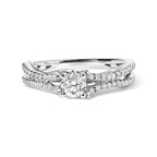 14k white gold 5/8 cttw round diamond split shank engagement ring size 7 bijoux-nyc direct