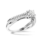 14k white gold 5/8 cttw round diamond split shank engagement ring size 7 bijoux-nyc direct