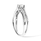 14k white gold 5/8 cttw round diamond split shank engagement ring size 7 bijoux-nyc direct