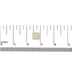 14k yellow gold 1.0 cttw princess cut diamond composite stud earrings bijoux-nyc direct