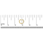 14k yellow gold 1/3 cttw diamond criss cross huggie hoop earrings bijoux-nyc direct