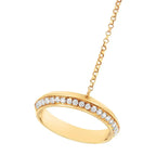 14k yellow gold 1/4 cttw diamond pyramid station hand chain bracelet 7 bijoux-nyc direct