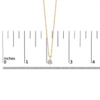 14k yellow gold 3/8 cttw round diamond martini solitaire necklace 18 bijoux-nyc direct