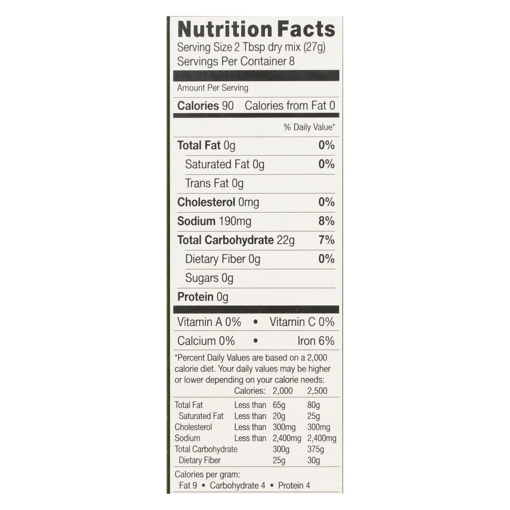 Chebe Bread Products - Focaccia Bread Mix - 8-7.5 Oz Cs of 8
