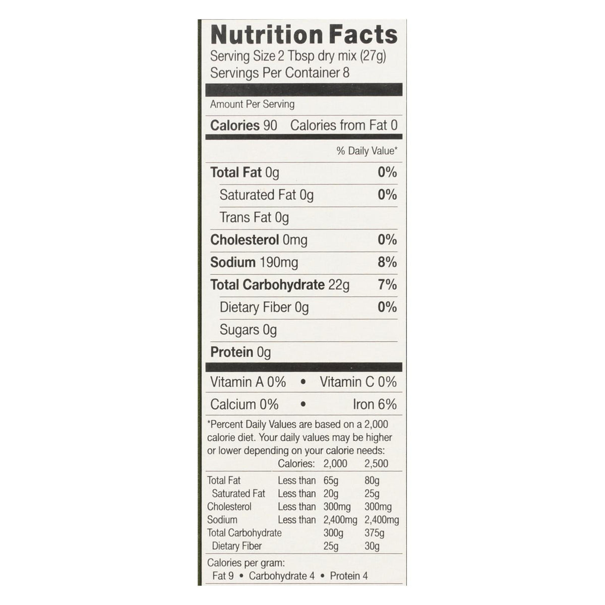 Chebe Bread Products - Focaccia Bread Mix - 8-7.5 Oz Cs of 8
