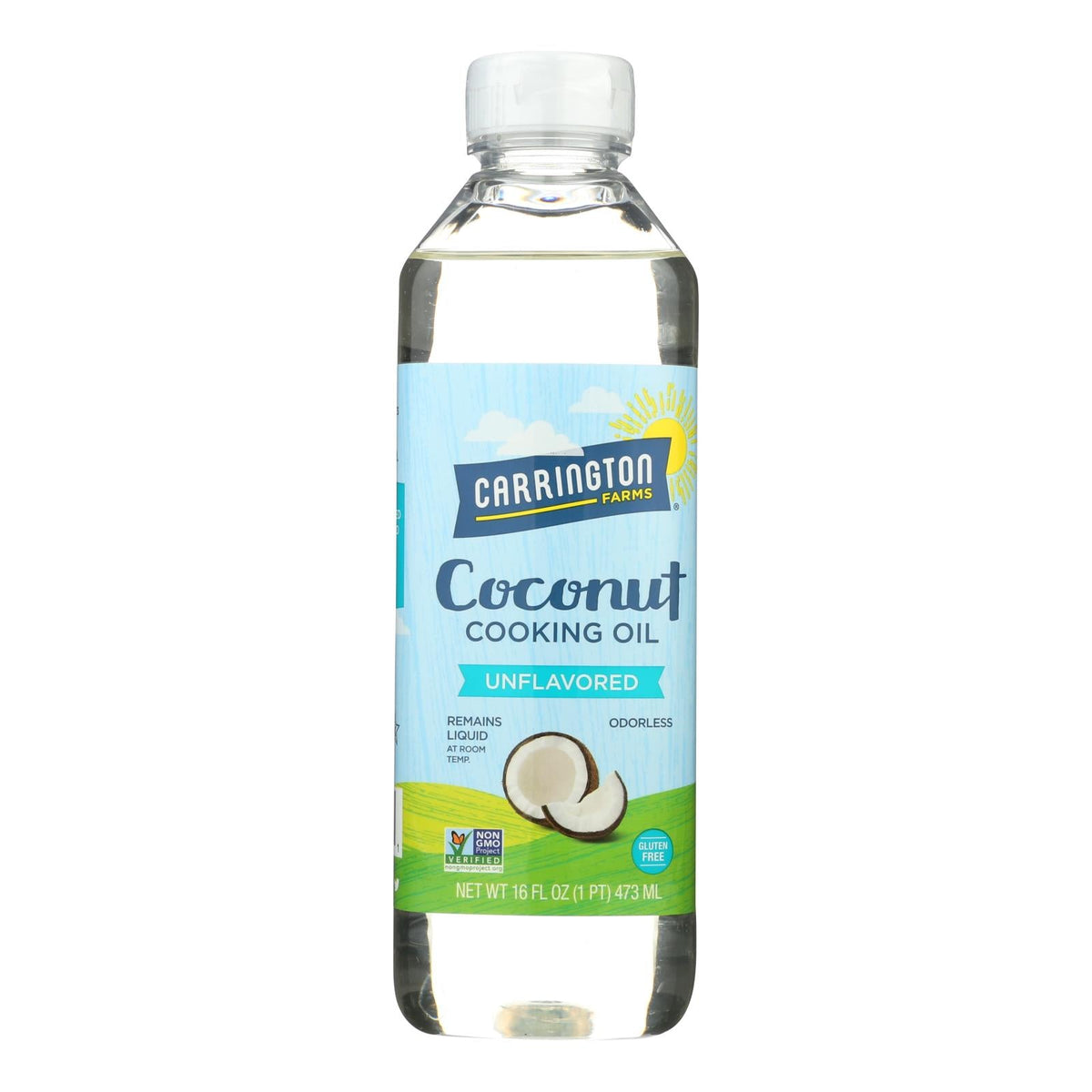 Carrington Farms Coconut Cooking Oil, 16 fl oz (Case of 6)