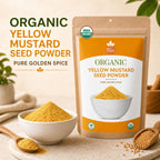 Organic Yellow Mustard Seed Powder – Ground from Whole Seeds