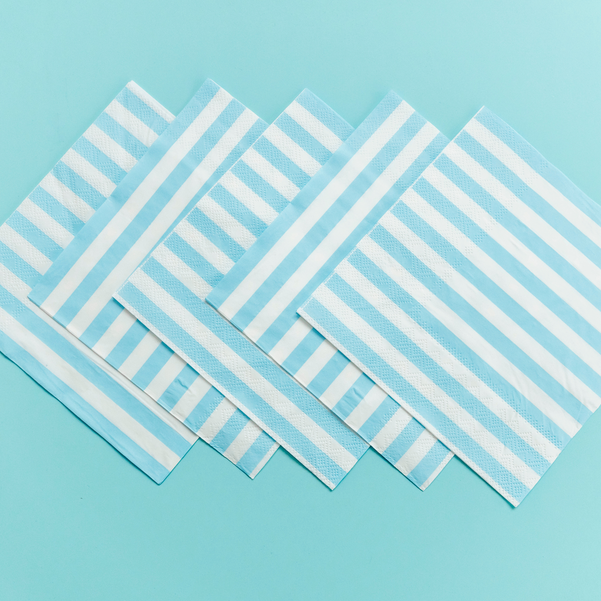 Classic Blue Stripe Paper Napkin