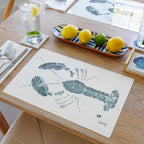 Grey Lobster Placemat | Nautical