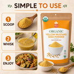 Organic Yellow Mustard Seed Powder – Ground from Whole Seeds