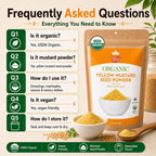 Organic Yellow Mustard Seed Powder – Ground from Whole Seeds