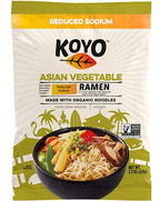 Koyo Reduced Sodium Asian Vegetable Ramen Noodle Soup, 2.1 oz (Case of 12)