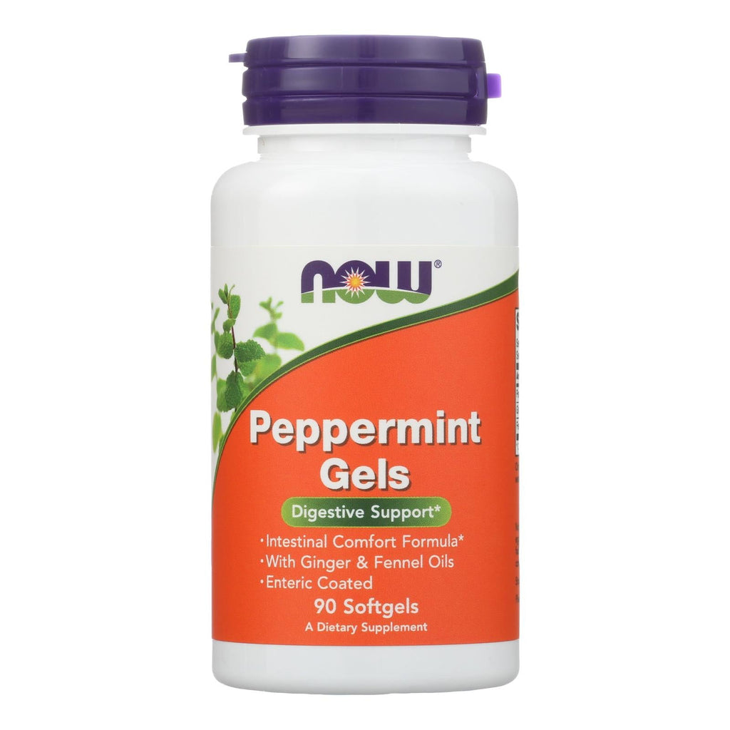 NOW Foods Enteric Peppermint Oil, 90 softgels