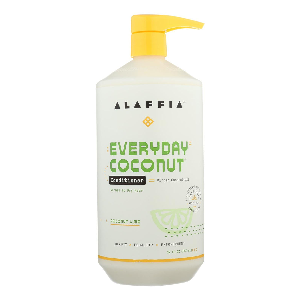 Alaffia Coconut Lime Ultra Hydrating Conditioner, 32 fl oz