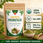 Organic Moringa Powder – For Smoothies & Golden Milk
