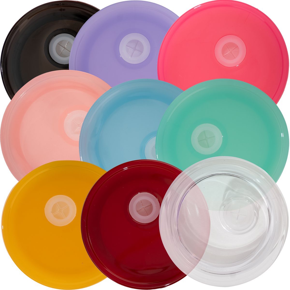 Color Pop Dishwasher-Safe Plastic Lids for 16oz Cups & 17oz Mugs