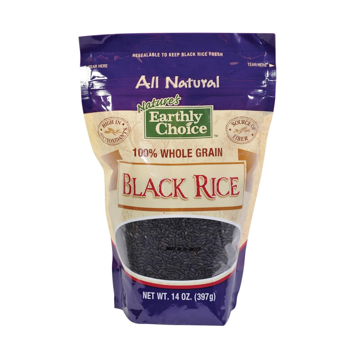 Nature's Earthly Choice Black Rice, 14 Oz. - Case of 6