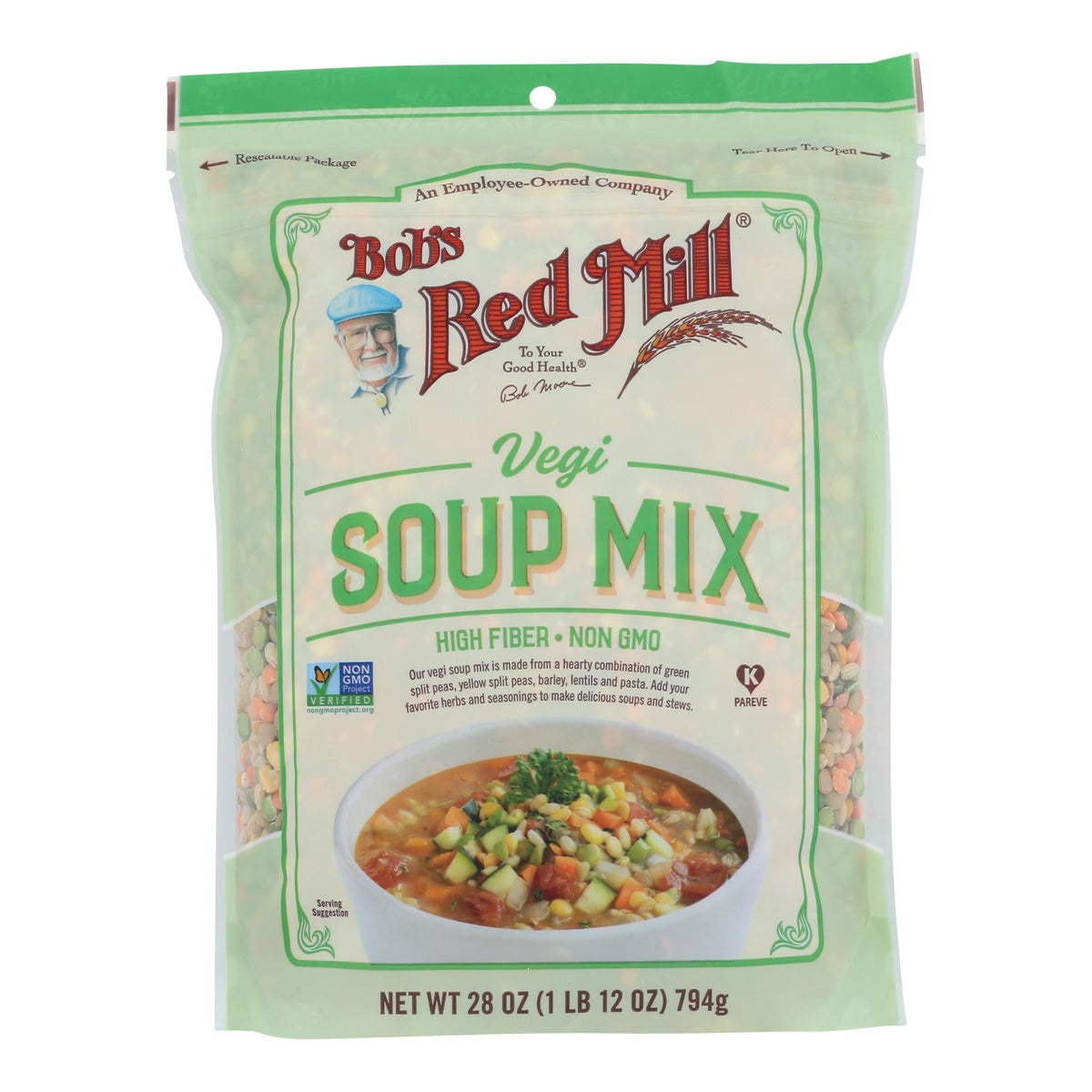 Bob's Red Mill Vegi Soup Mix, 28 oz (Case of 4)