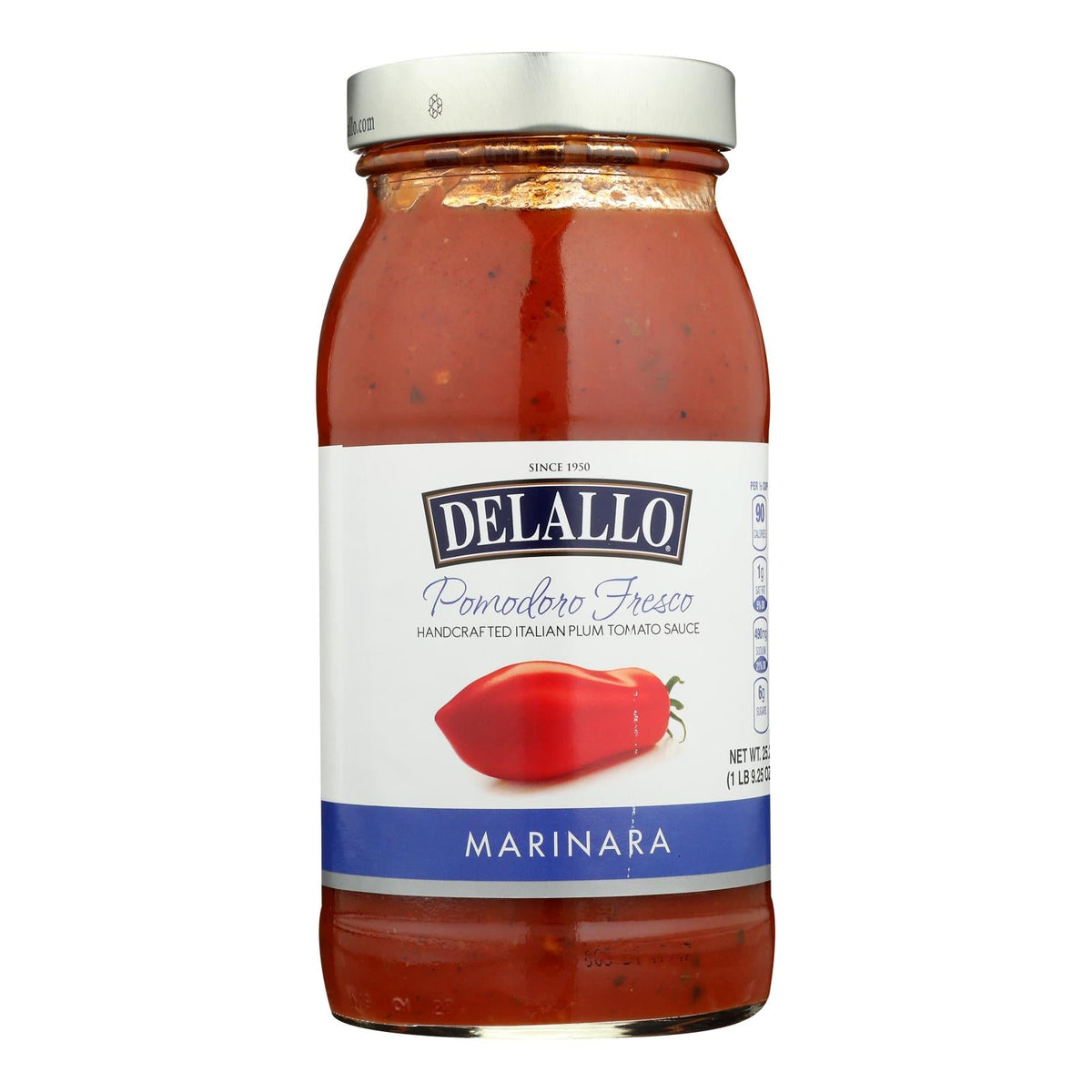 DeLallo Pomodoro Fresco Marinara Sauce, 25.25 fl oz (Case of 6)