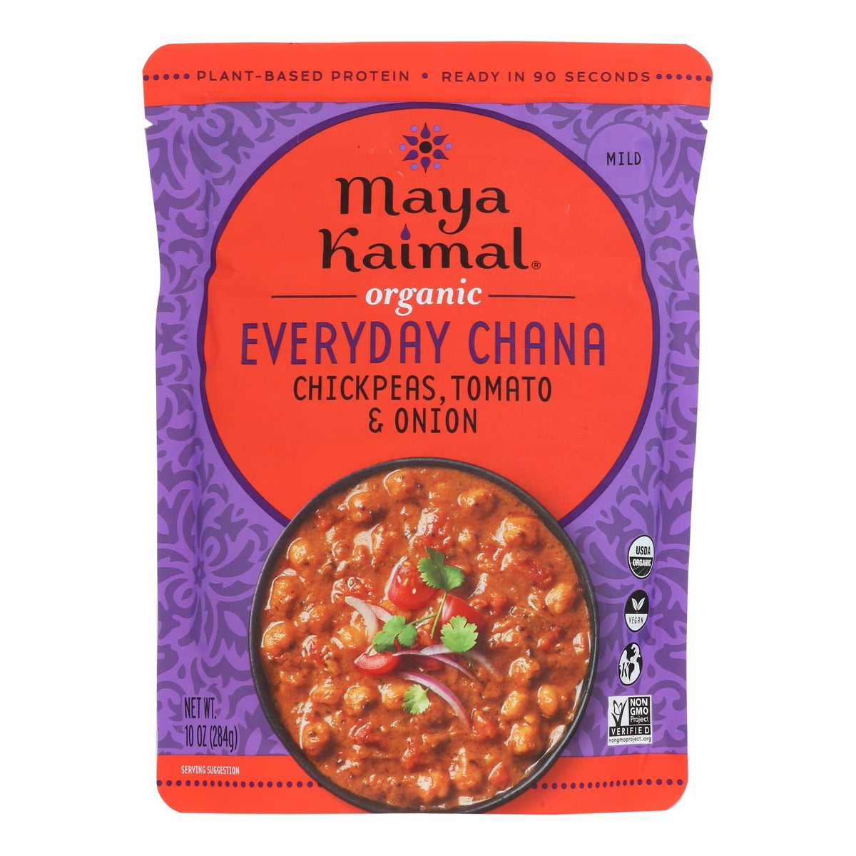 Maya Kaimal Chana Chickpea Tomato Sauce - Case of 6 (10 Oz Bottles)