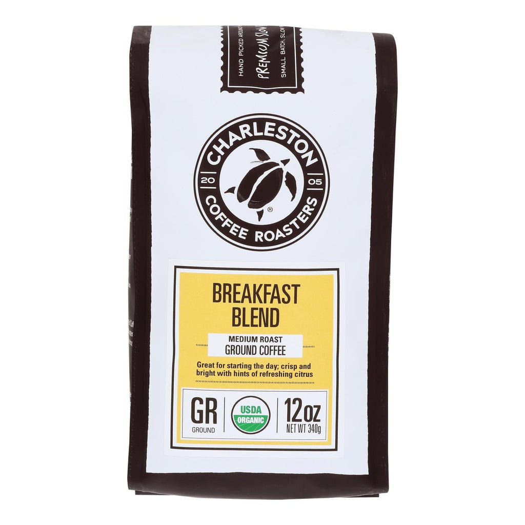 Charleston Coffee Roasters Breakfast Ground Coffee, 12 oz (Case of 6)