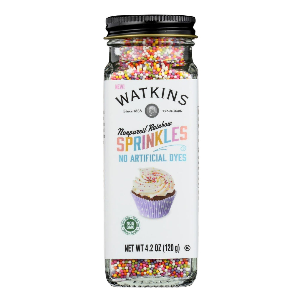 Watkins Rainbow Sprinkles, 4.2 oz (Case of 3)