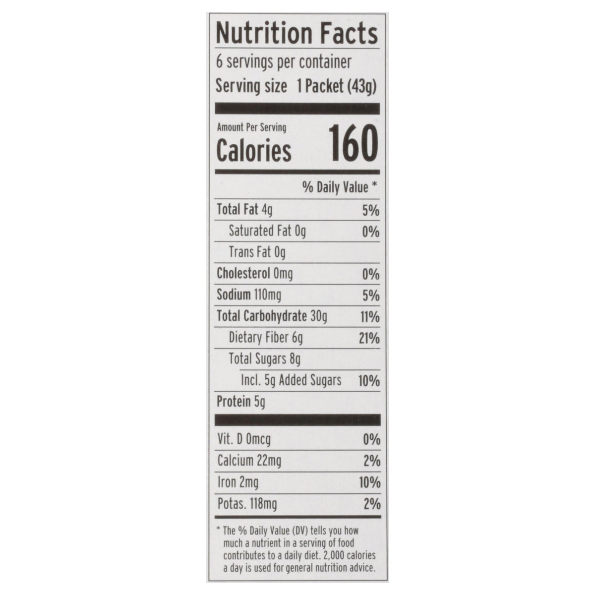 Purely Elizabeth Sugar Free Banana Nut Oatmeal, 9.12 oz (Case of 6)