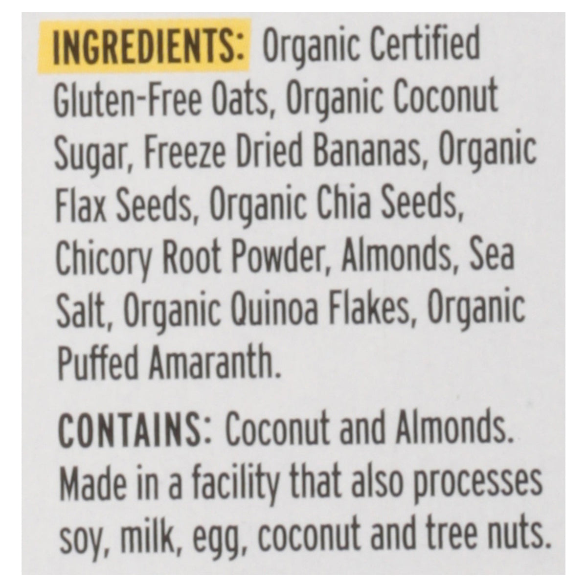 Purely Elizabeth Sugar Free Banana Nut Oatmeal, 9.12 oz (Case of 6)