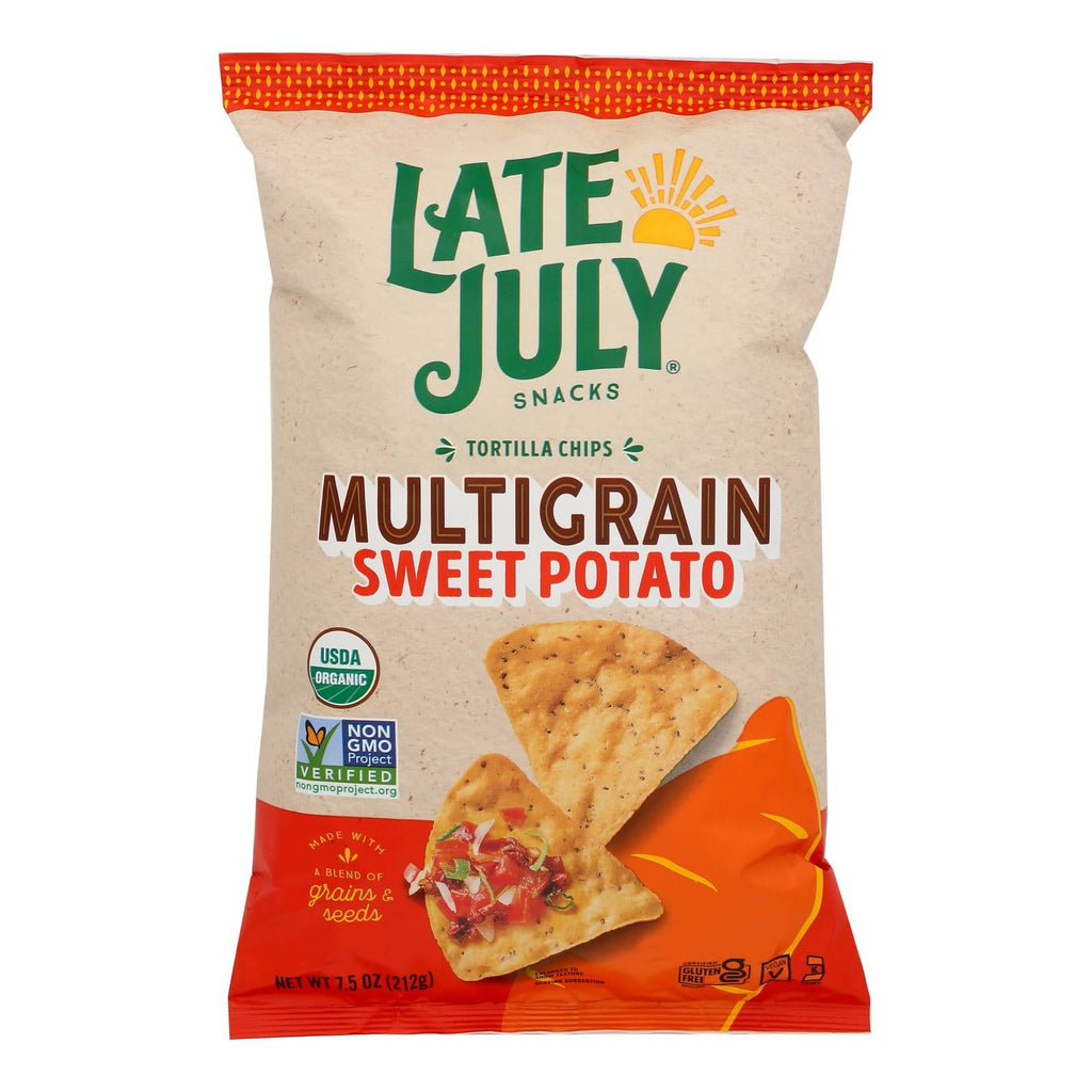 Late July Veggie Sweet Potato Tortilla Chips, 7.5 oz (Case of 12)